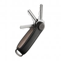 Orbitkey - Sleutelhanger 'Leather' Black/Black