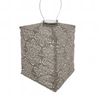 Lampion Triangle - 28cm Fiore - Taupe