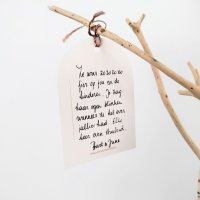 Troostlabels in pochet