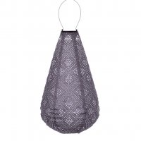 Lampion Drop - 28cm Topaze - Mauve Paars